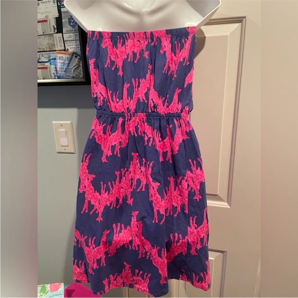 Lilly Pulitzer Strapless Windsor Dress XS Pink Purple - Picture 5 of 7